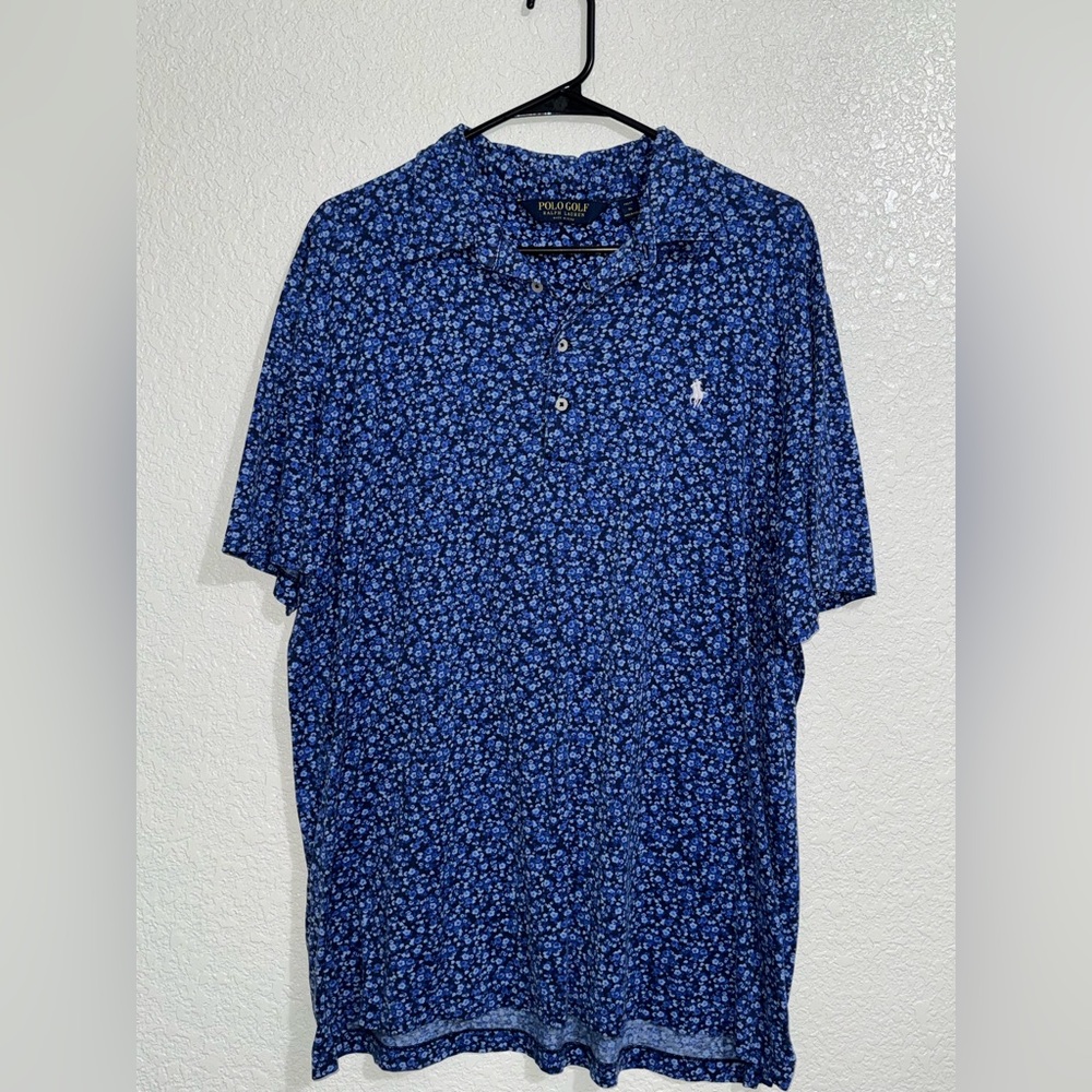 Ralph Lauren Men's Navy Floral Polo Shirt